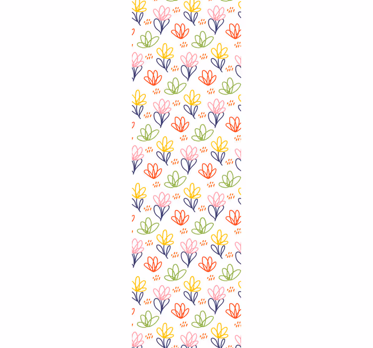 Tapete za zid Cvijeće cvjetni šarački uzorak - TenStickers