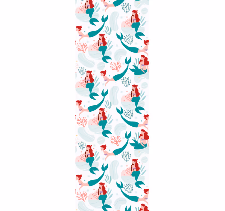 Tapete za zid  riba sirena morski pejzaž - TenStickers