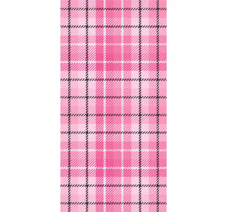 Kvadratne pozadine ružičasti tartan uzorak - TenStickers