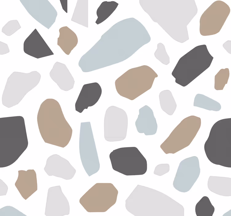 Tapete za zid kamen sivi teraco - TenStickers