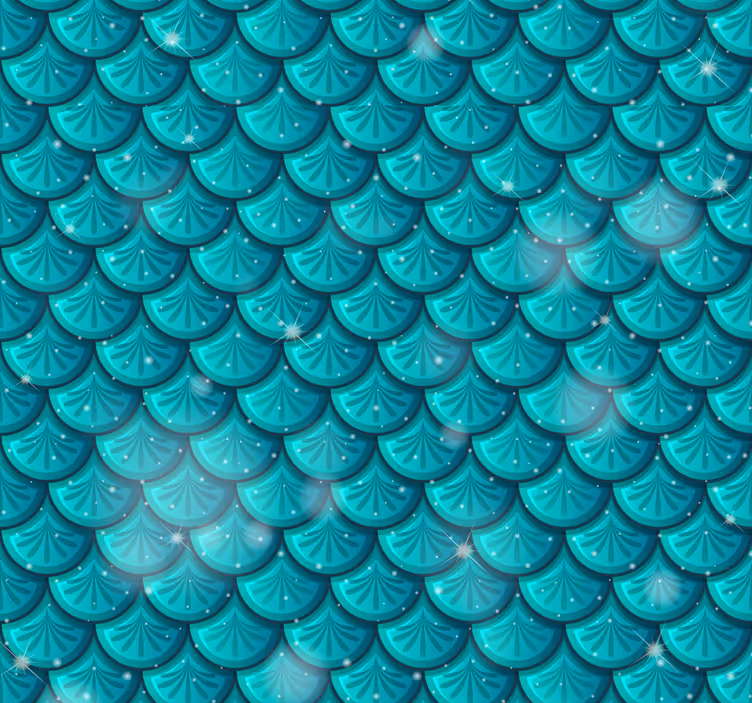 Sirena plava vaga 3d pozadina - TenStickers