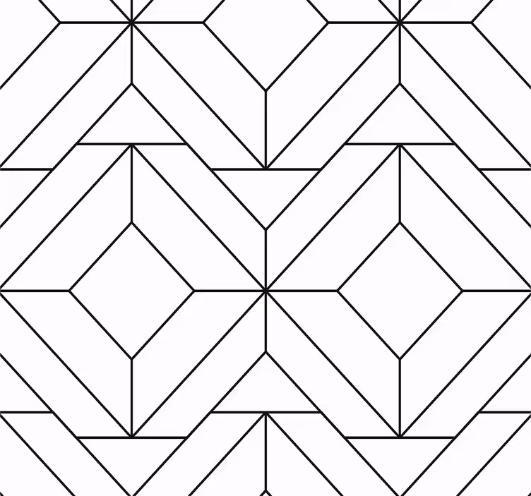 Nordijski geometrijski uzorci apstraktna tapeta - TenStickers