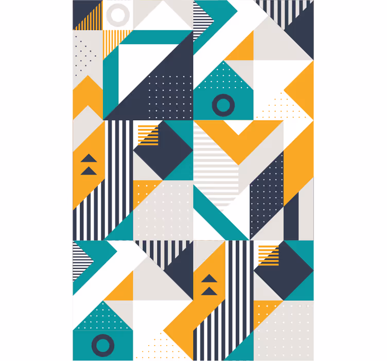 Tapete za zid Geometrijski geometrijski ansambl - TenStickers
