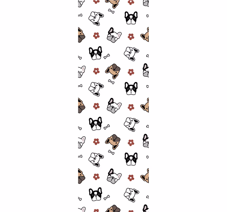 Tapete za zid pas pasji doodle ansambl - TenStickers