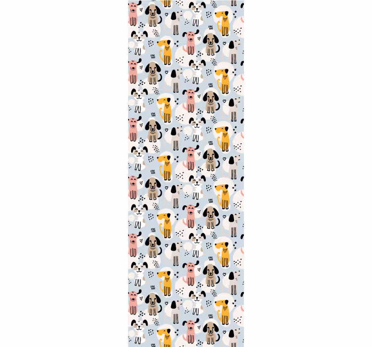 Tapete za zid pas igra psećim uzorkom - TenStickers