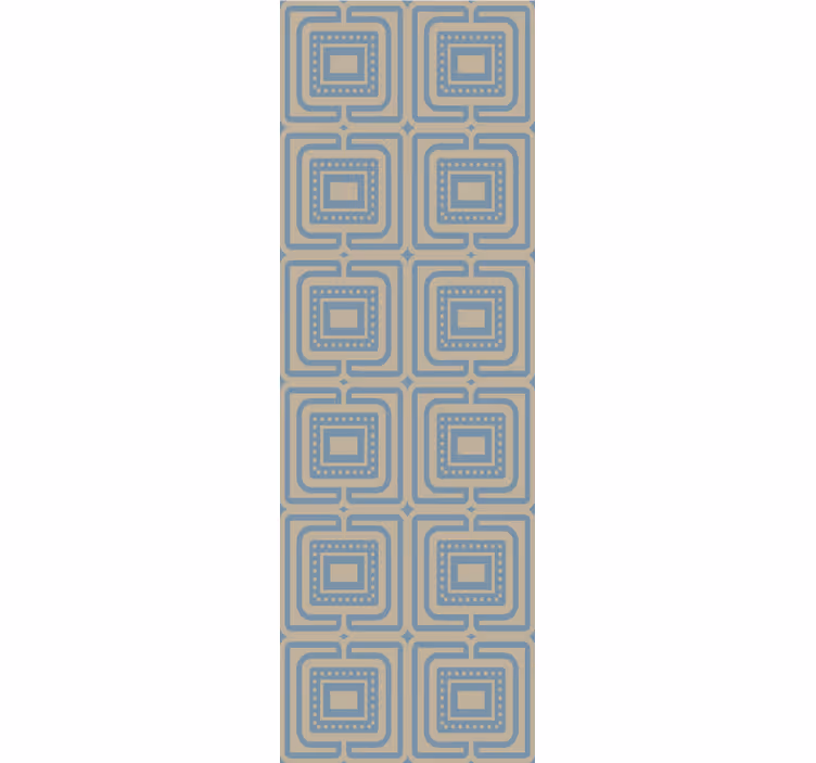 Tapete za zid Geometrijski geometrijski retro kvadrati - TenStickers
