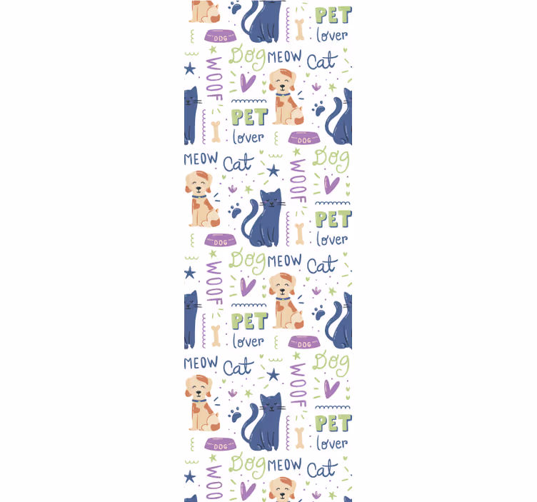 Tapete sa životinjama uzorak ljubitelja kućnih ljubimaca - TenStickers