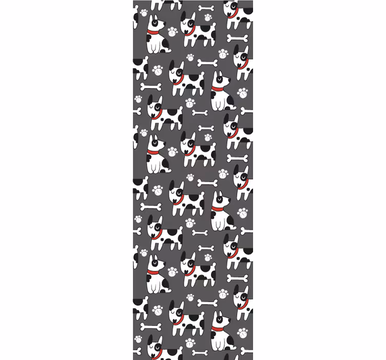 Tapete za zid pas razigrana pseća ilustracija - TenStickers