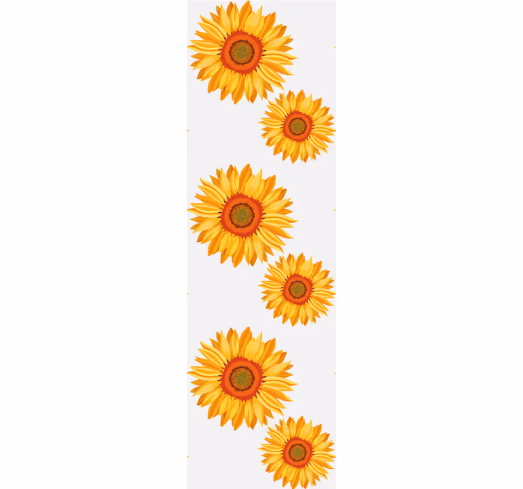 Tapete za zid Cvijeće niz suncokreta - TenStickers