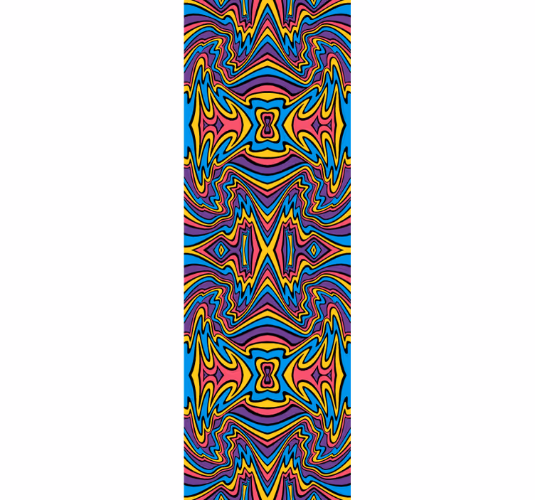 žive boje groovy lines apstraktne tapete - TenStickers