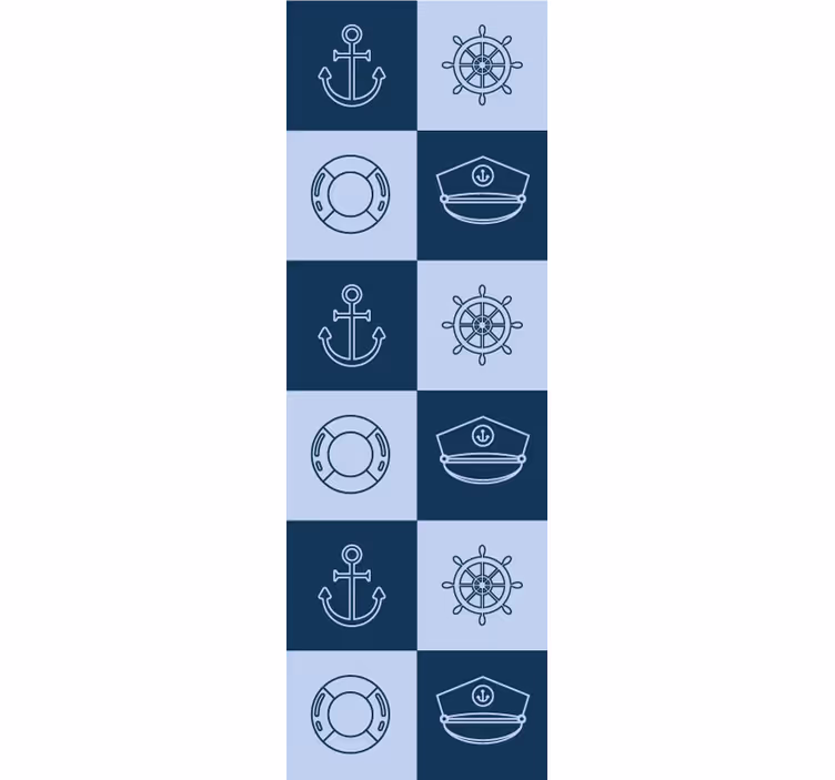 Tapete za zid pločice uzorak morskih pločica - TenStickers