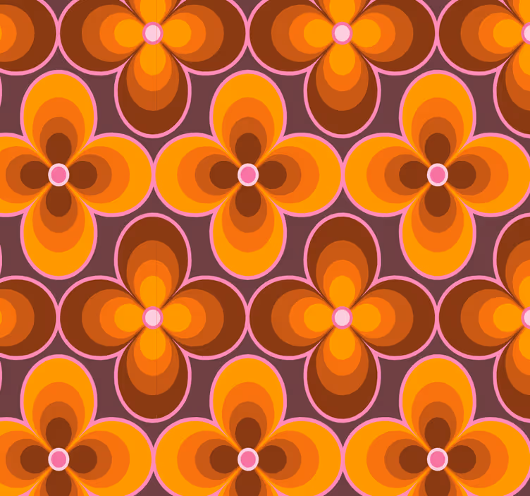 Tapete za zid Geometrijski geometrijski cvjetni prasak - TenStickers