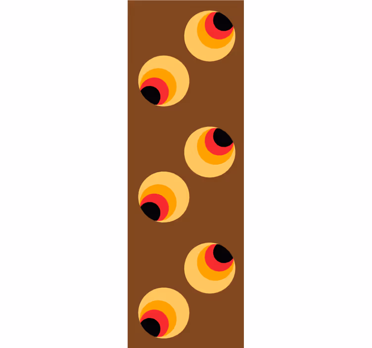 Tapete za zid Geometrijski retro geometrijske kugle - TenStickers