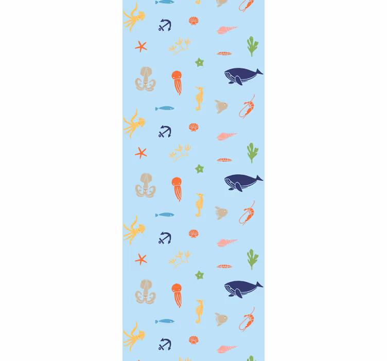 Tapete za zid  životinjske uzorak faune oceana - TenStickers