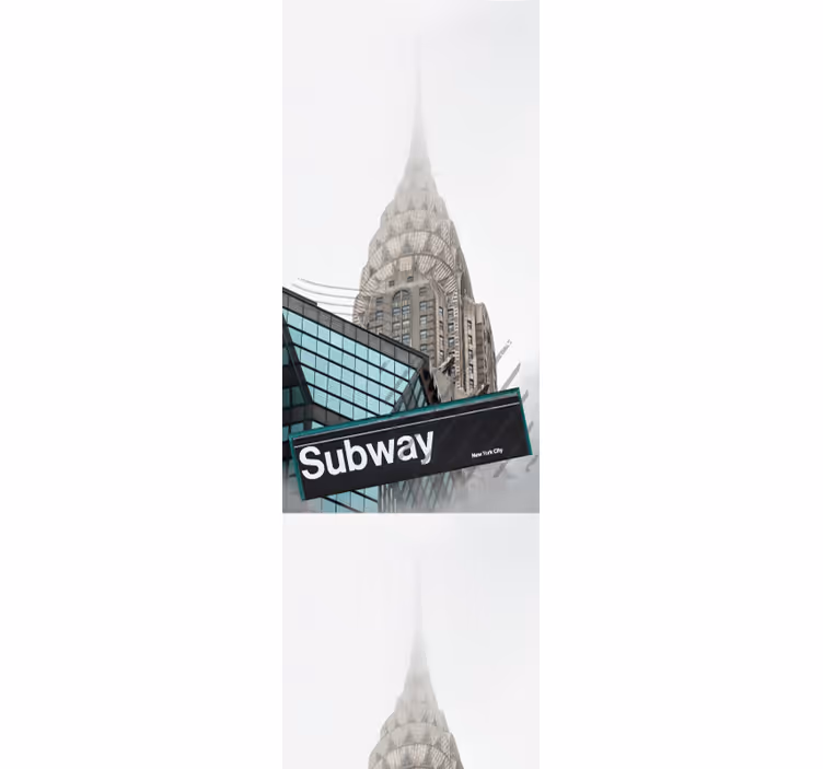 Tapete za zid grada i zemlje ulaz u gradski metro - TenStickers