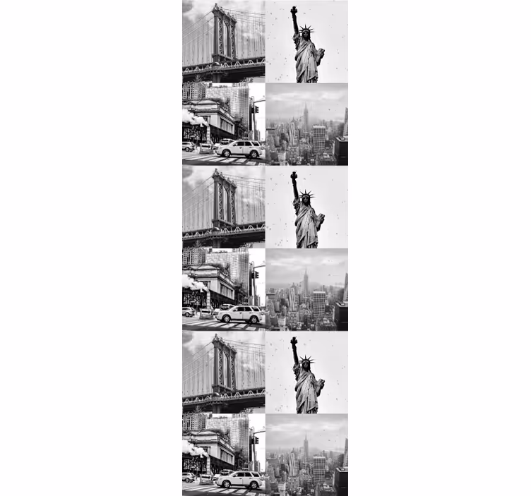 New york tapeta urbani montažni uzorak - TenStickers