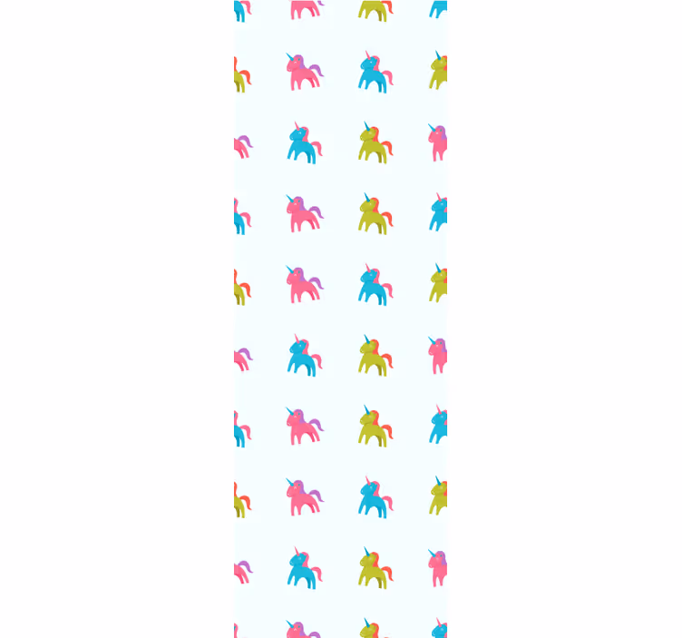 Tapete za zid  životinjske šareni jednorozi - TenStickers