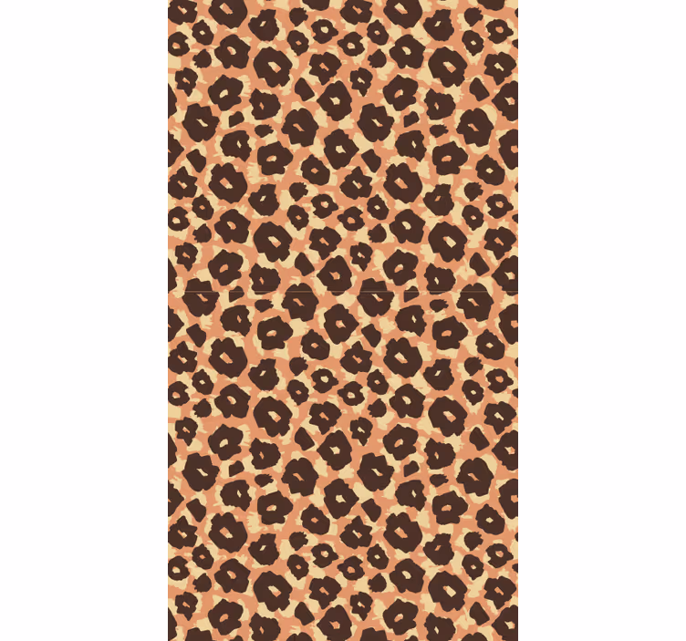 Baršunasta tapeta s imitacijom klasičnog leoparda - TenStickers