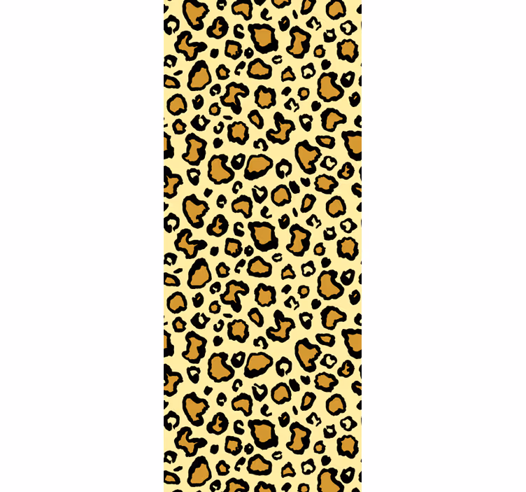 Tapete za zid Leopard klasični žuti uzorak - TenStickers