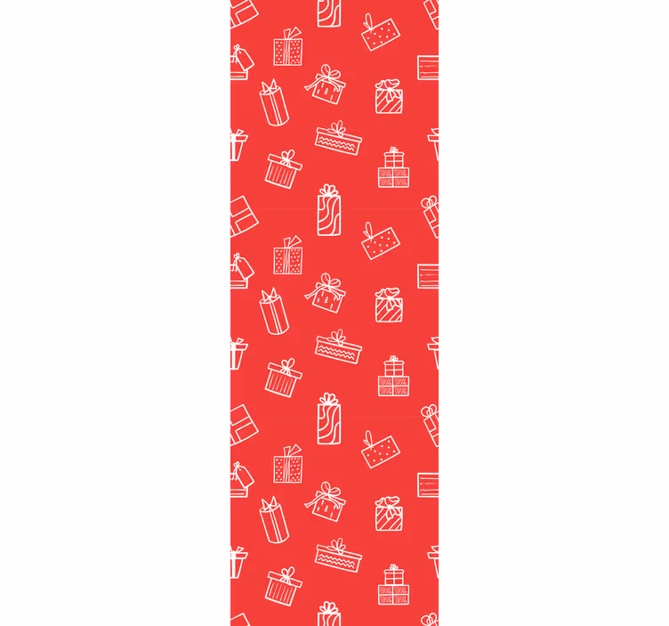 Tapete za zid božić motiv uzorka poklona - TenStickers