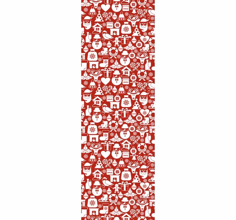 Tapete za zid božić s blagdanskim uzorcima - TenStickers