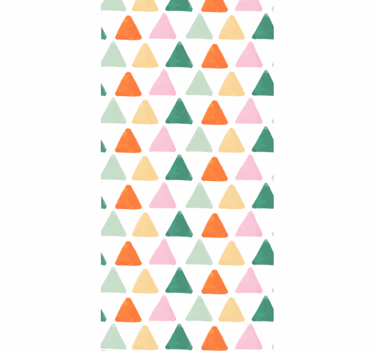 Tapete za zid Geometrijski šareni trokutasti uzorak - TenStickers