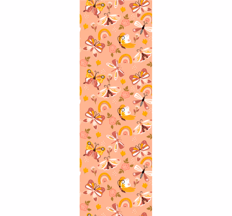 Leptir pozadine leptir flora uzorak - TenStickers