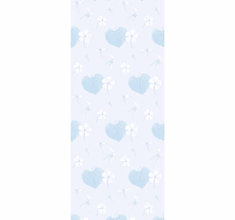 Tapete za zid Cvijeće plavi nježni motiv - TenStickers