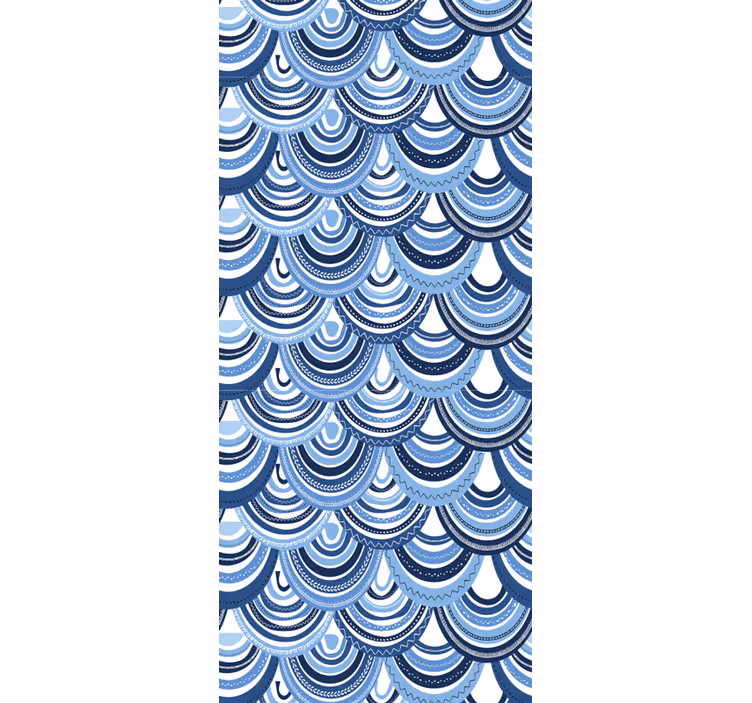 Tapete za zid Geometrijski školjkasti uzorak - TenStickers