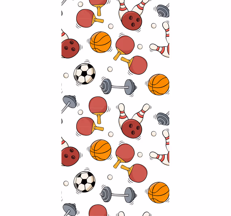 Moderne tapete za dnevni boravak sportski uzorak - TenStickers