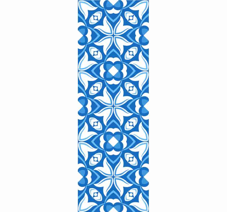 Tapete za zid pločice elegantni plavi uzorci - TenStickers