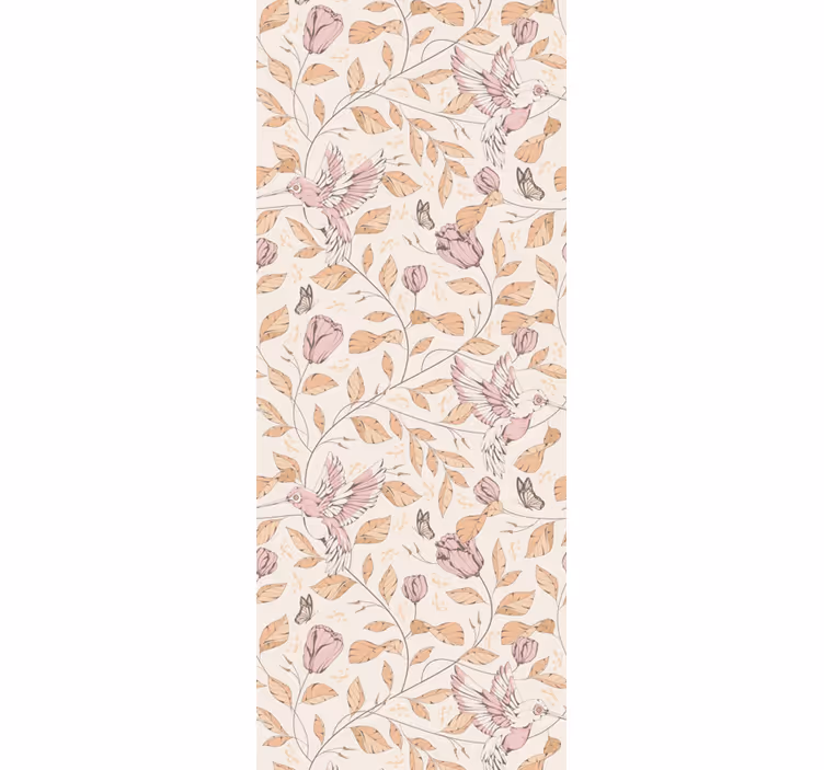Tapete za zid cvijeće s delikatnim bež motivom - TenStickers