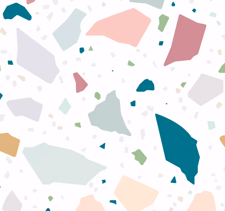 Tapete za kuhinju šareni geometrijski teraco - TenStickers