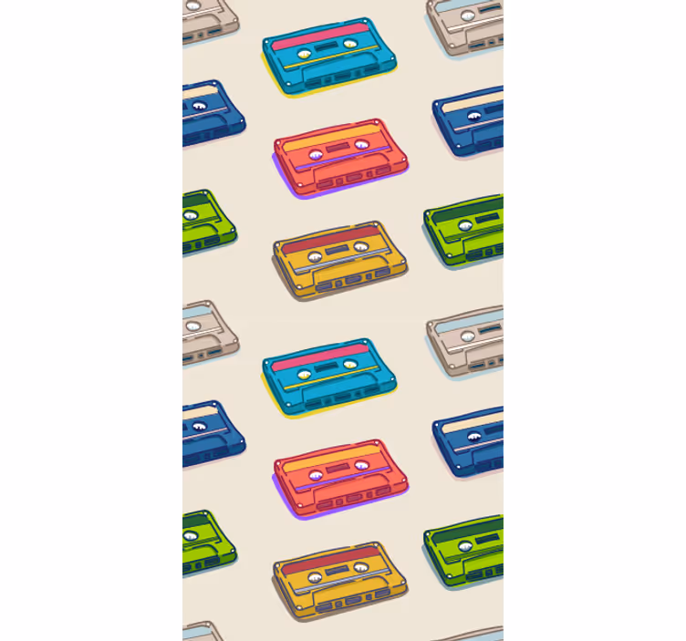 Tapete za zid Umjetnost retro kazete - TenStickers