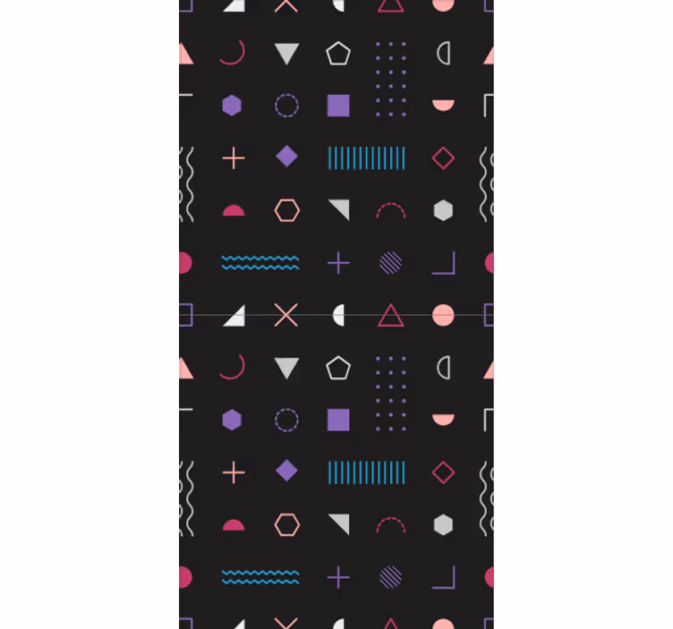 Tapete za zid Geometrijski šareni oblici - TenStickers