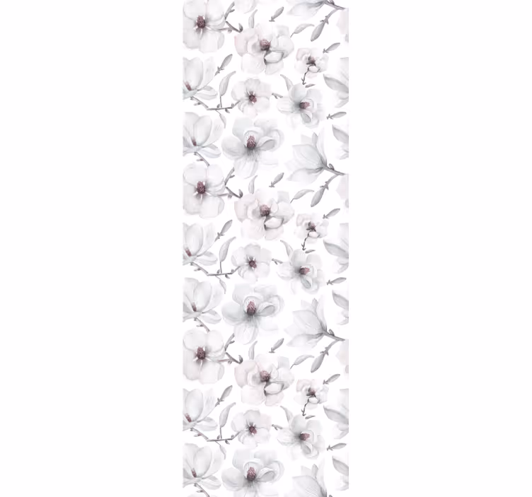 Tapete za zid Cvijeće elegantan sivi motiv - TenStickers