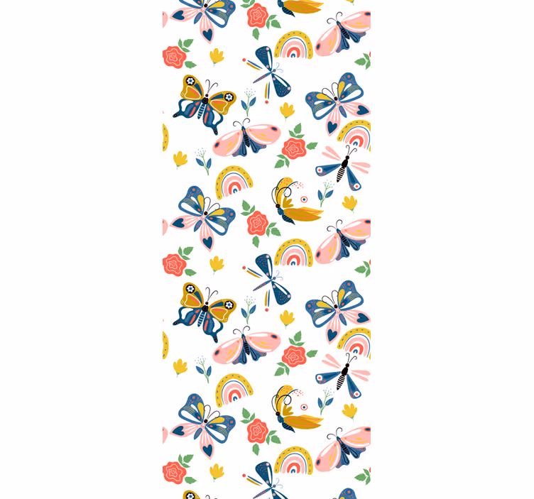 Leptir pozadine hiroviti motiv prirode - TenStickers