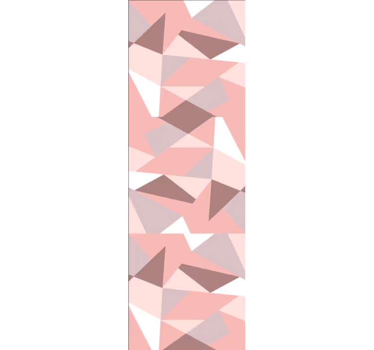 Tapete za zid geometrijski teksturirani ružičasti uzorci - TenStickers