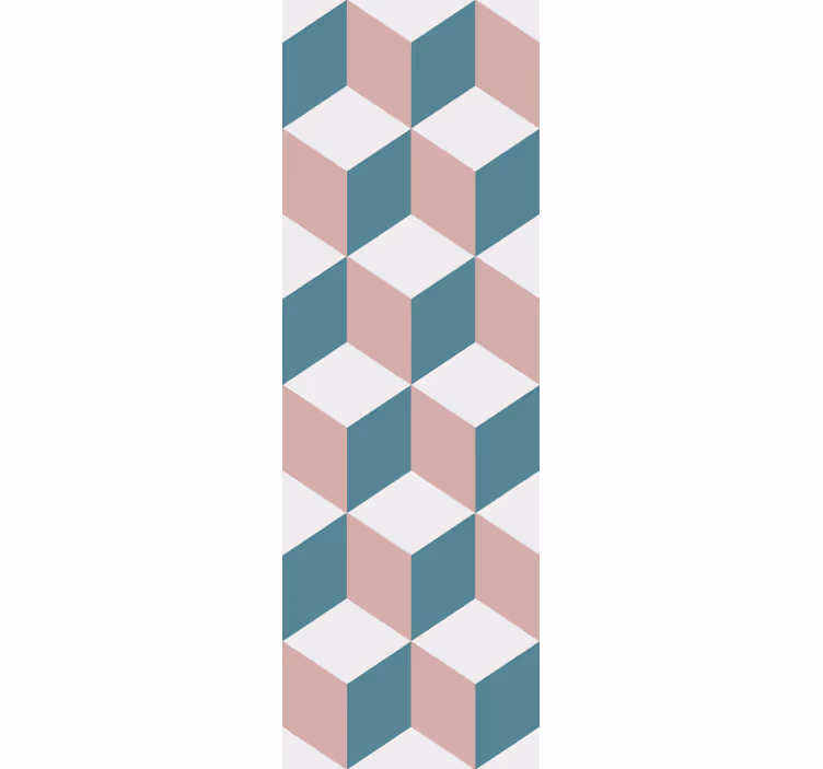 Tapete za zid Geometrijski 3d raspored kocki - TenStickers