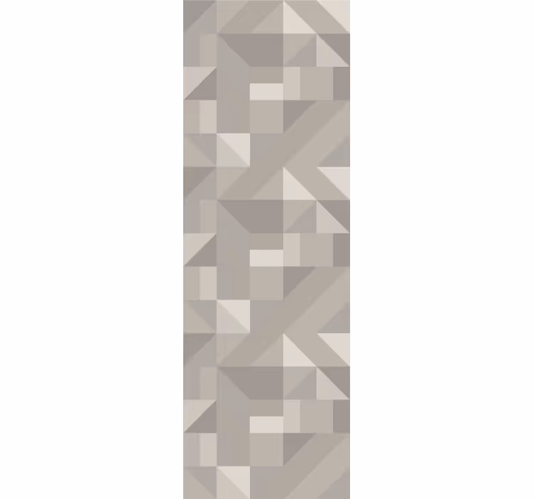 Siva tapeta za pločice s minimalističkim geo uzorkom - TenStickers