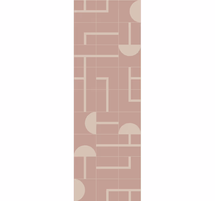 Tapete za zid Geometrijski bež mekani oblici - TenStickers