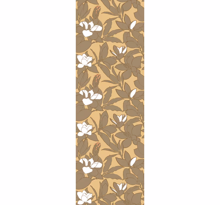 Zidne tapete za spavaću sobu s motivom magnolije - TenStickers