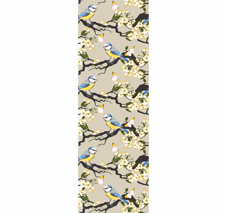 Tapete za zid Ptice grane plave sjenice - TenStickers