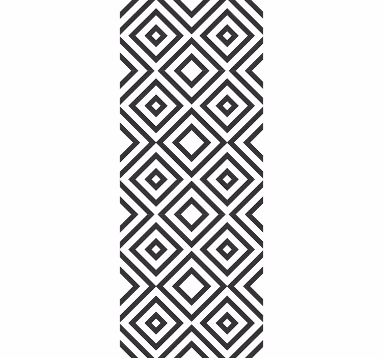 Geometrijski hipnotički uzorak kvadratna tapeta - TenStickers