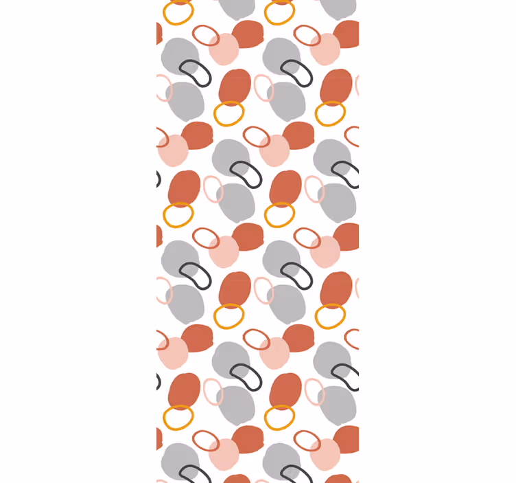 Tapete za zid Točkice smeđi i sivi motiv - TenStickers