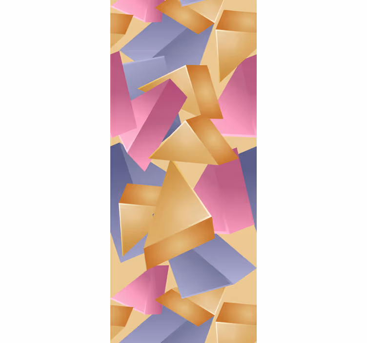Tapete za zid Geometrijski raspored apstraktnih oblika - TenStickers