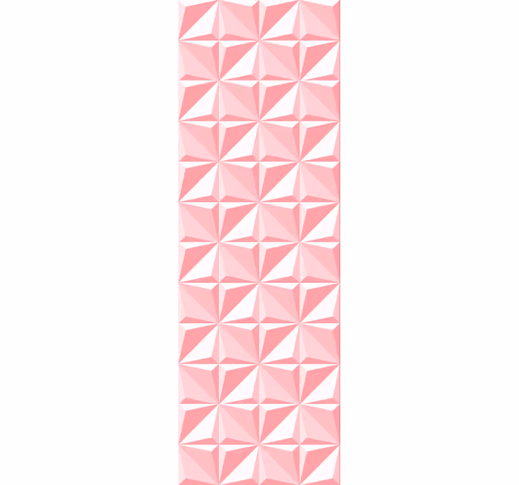 3d tapete za zid ružičasti geometrijski oblici - TenStickers