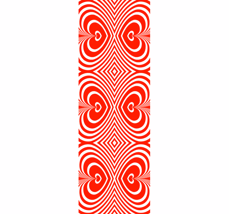 Tapete za zid Geometrijski motiv uzorka srca - TenStickers