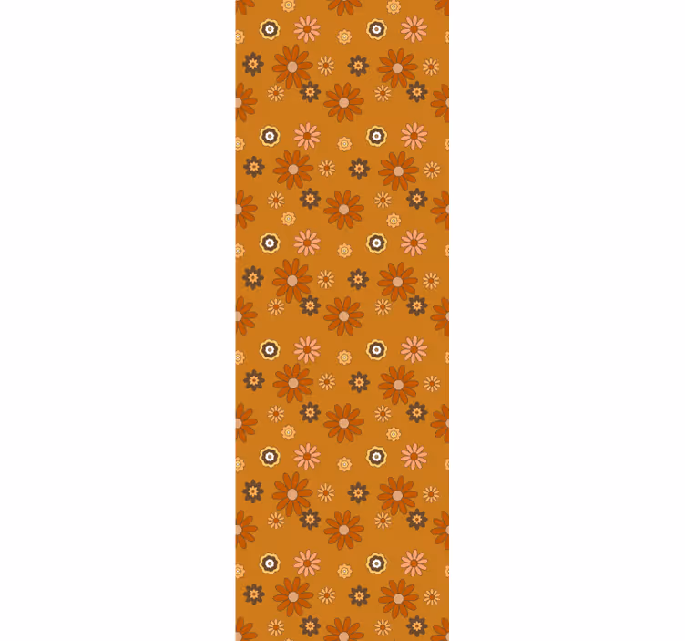 Flower power vintage pozadina 60-ih - TenStickers