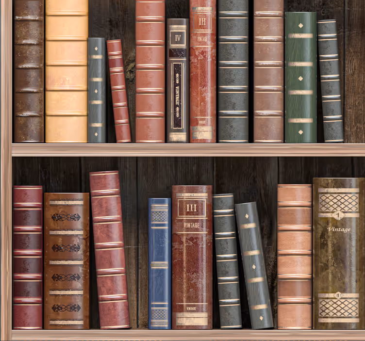 Uredske tapete knjige iz biblioteke - TenStickers